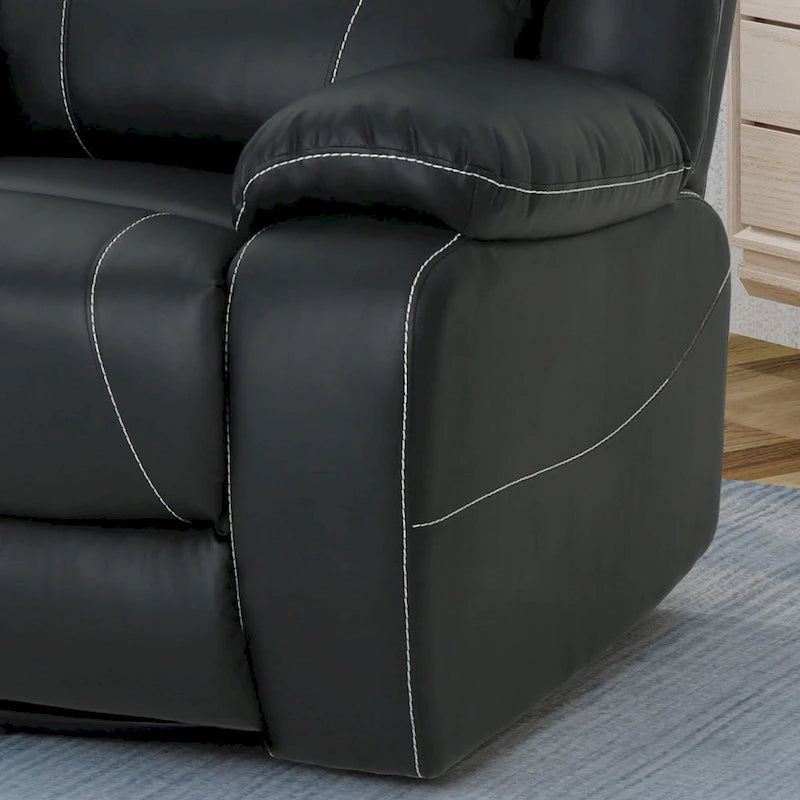 Fauteuil inclinable pivotant Malic en similicuir capitonné de Christopher Knight Home