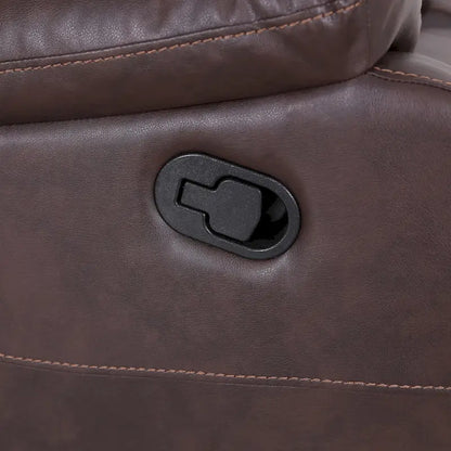 Fauteuil inclinable pivotant Malic en similicuir capitonné de Christopher Knight Home
