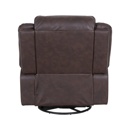 Fauteuil inclinable pivotant Malic en similicuir capitonné de Christopher Knight Home