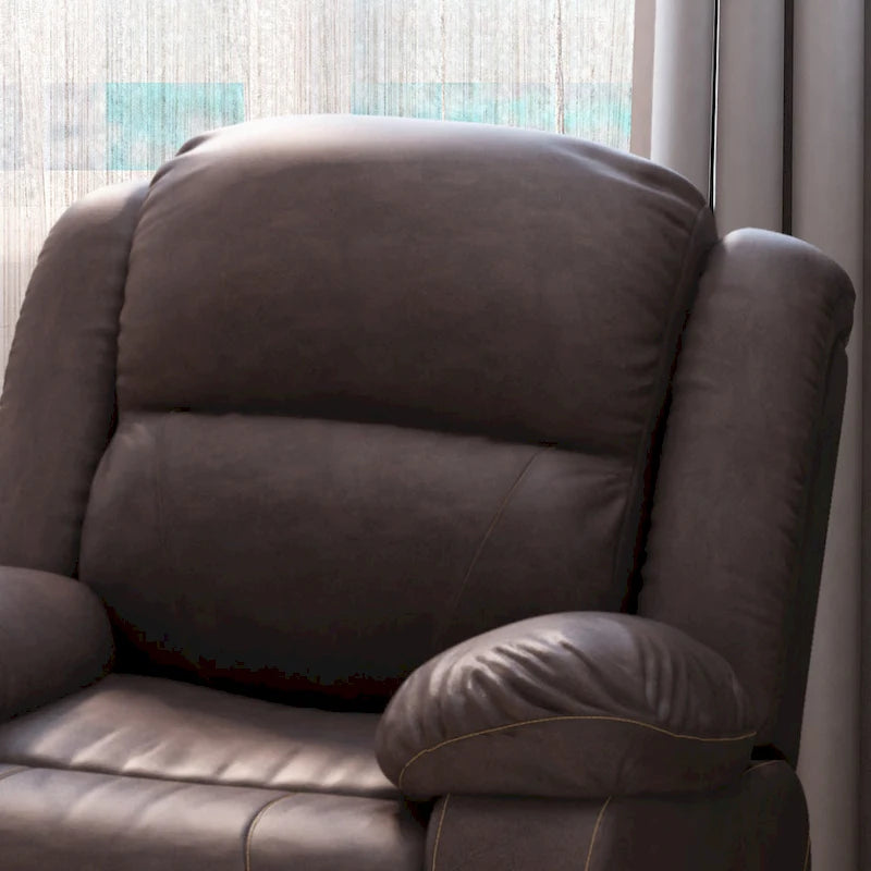 Fauteuil inclinable pivotant Malic en similicuir capitonné de Christopher Knight Home