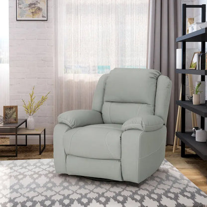Fauteuil inclinable pivotant Malic en similicuir capitonné de Christopher Knight Home