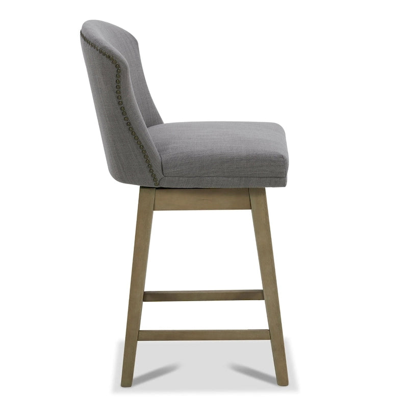 Tabourets de bar pivotants Mia, ensemble de 2