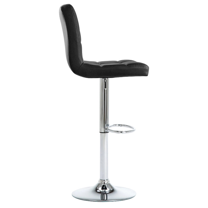 Tabourets de bar réglables, revêtus de similicuir ou de velours, hauteur comptoir/pub, lot de 2