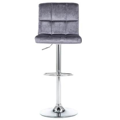 Tabourets de bar réglables, revêtus de similicuir ou de velours, hauteur comptoir/pub, lot de 2
