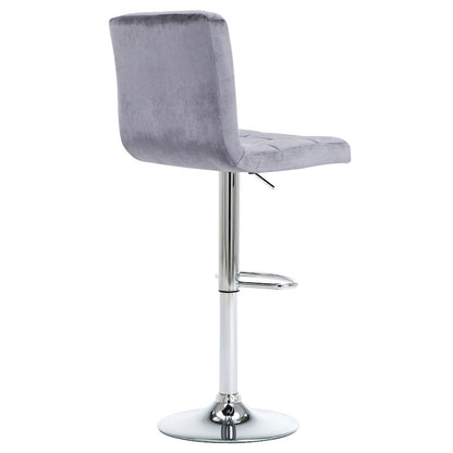 Tabourets de bar réglables, revêtus de similicuir ou de velours, hauteur comptoir/pub, lot de 2