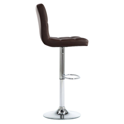 Tabourets de bar réglables, revêtus de similicuir ou de velours, hauteur comptoir/pub, lot de 2