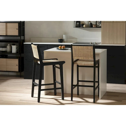 Tabourets de bar en rotin South Shore Balka, lot de 2