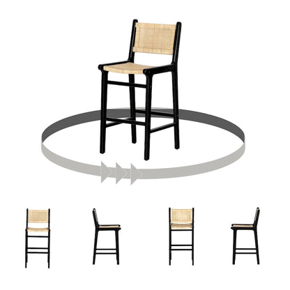 Tabourets de bar en rotin South Shore Balka, lot de 2