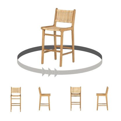 Tabourets de bar en rotin South Shore Balka, lot de 2