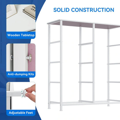 Tour de rangement verticale moderne à 8 tiroirs en tissu pour chambre à coucher