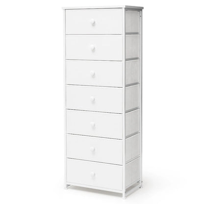 Commode à 7 tiroirs, tour de rangement pour chambre à coucher