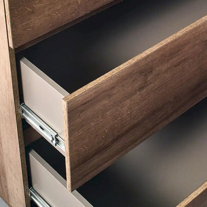 Commode contemporaine en bois à quatre tiroirs Liv