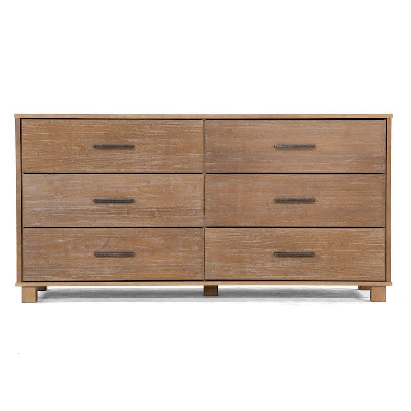 Meubles en bois grainé Loft Commode à 6 tiroirs