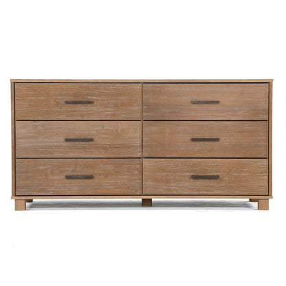 Meubles en bois grainé Loft Commode à 6 tiroirs