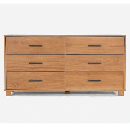 Meubles en bois grainé Loft Commode à 6 tiroirs