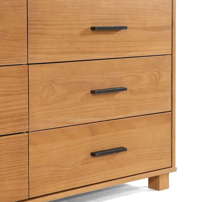 Meubles en bois grainé Loft Commode à 6 tiroirs