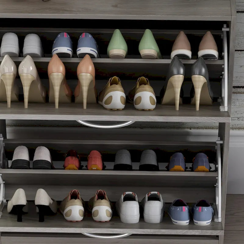 Meuble de rangement à chaussures à 2 niveaux pour entrée, pour la maison
