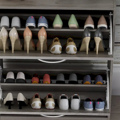 Meuble de rangement à chaussures à 2 niveaux pour entrée, pour la maison