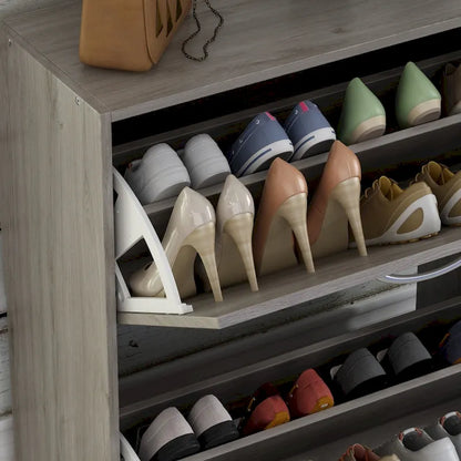 Meuble de rangement à chaussures à 2 niveaux pour entrée, pour la maison