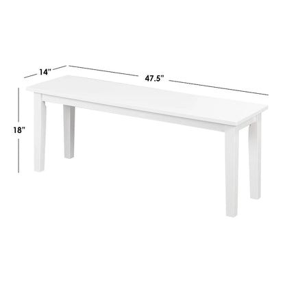 Ensemble de salle à manger Sumner 4 pièces Simple Living avec banc