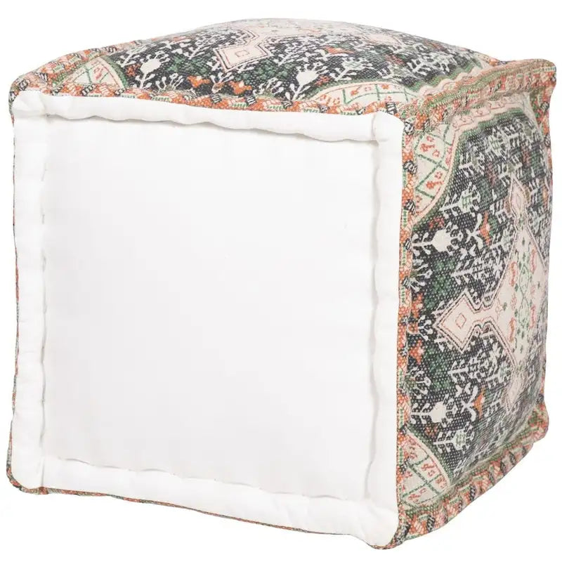 Pouf en coton indonésien fait main HERAT ORIENTAL (Inde) - 16 x 16 x 16