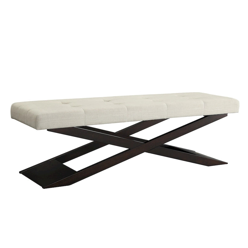 Banc Bosworth 48 en bois à piètement en X par iNSPIRE Q Classic