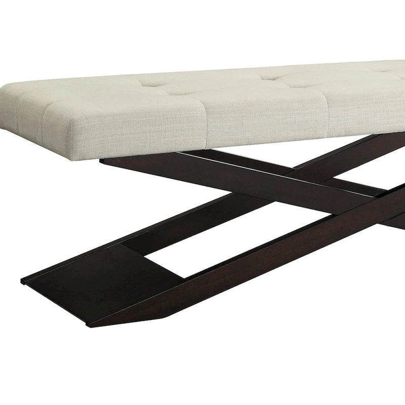 Banc Bosworth 48 en bois à piètement en X par iNSPIRE Q Classic