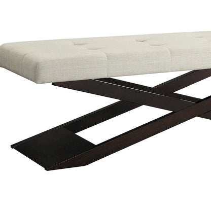 Banc Bosworth 48 en bois à piètement en X par iNSPIRE Q Classic