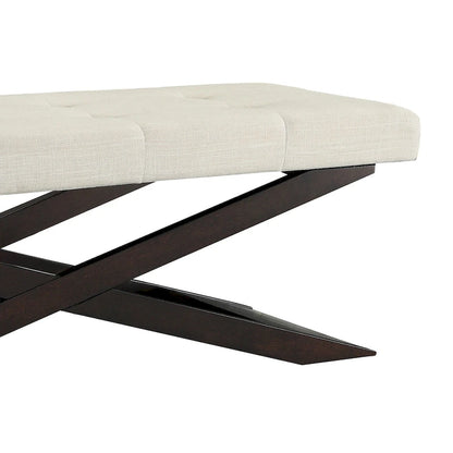 Banc Bosworth 48 en bois à piètement en X par iNSPIRE Q Classic