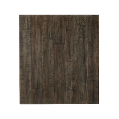 Table d'appoint rectangulaire Johurst, style décontracté, gris-brun