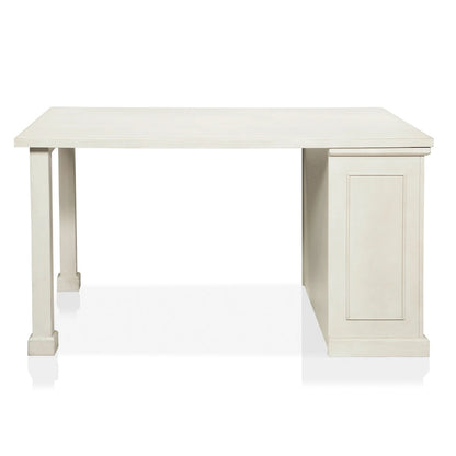 Ensemble îlot de cuisine 3 pièces Tia Transitional en bois blanc antique avec rangements multiples, par Furniture of America