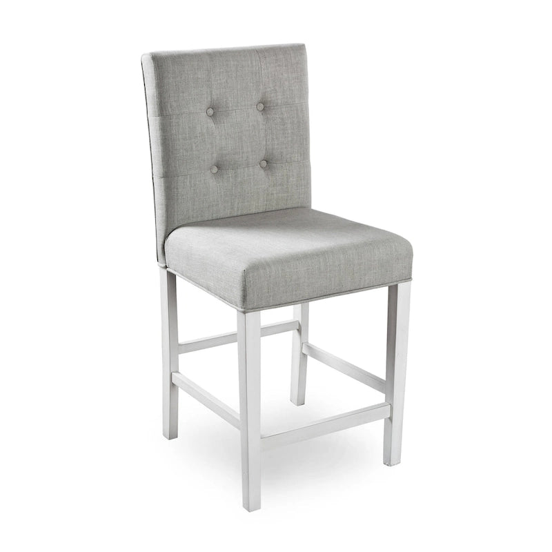 Ensemble îlot de cuisine 3 pièces Tia Transitional en bois blanc antique avec rangements multiples, par Furniture of America