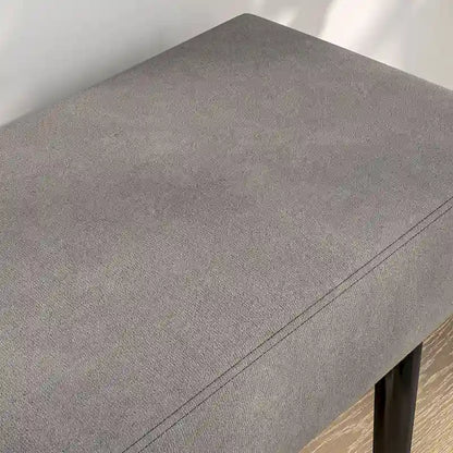 Banc de lit HOMCOM 39, banc d'entrée rembourré avec pieds en acier, banc de chambre, gris