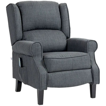 Fauteuil de massage vibrant et chauffant HOMCOM à dossier inclinable, canapé d'appoint rembourré avec télécommande et fonction massage.