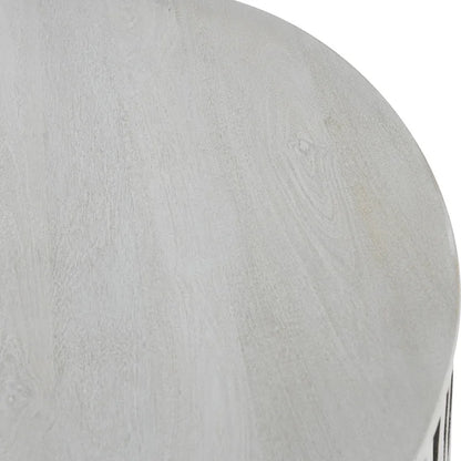 Table basse ronde Maya de Classic Home - 45,7 cm (H) x 101,6 cm (L) x 101,6 cm (P)