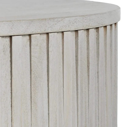 Table basse ronde Maya de Classic Home - 45,7 cm (H) x 101,6 cm (L) x 101,6 cm (P)