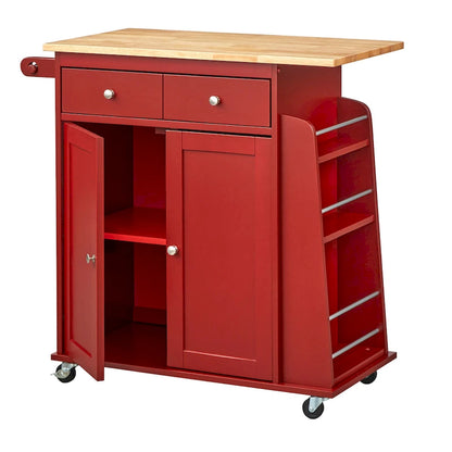 Chariot de cuisine Simple Living rouge Sonoma