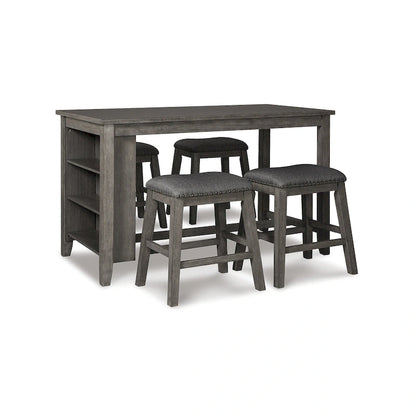 Ensemble de salle à manger 5 pièces hauteur comptoir gris Caitbrook, Signature Design by Ashley