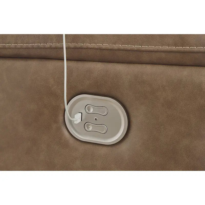 Canapé inclinable électrique Signature Design by Ashley Trasimeno Caramel - 92 cm L x 40 cm P x 42 cm H