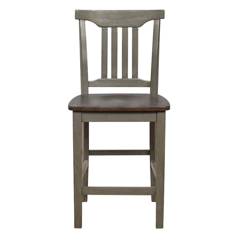 Ensemble de salle à manger 5 pièces Gray Barn Simmons blanc antique et marron
