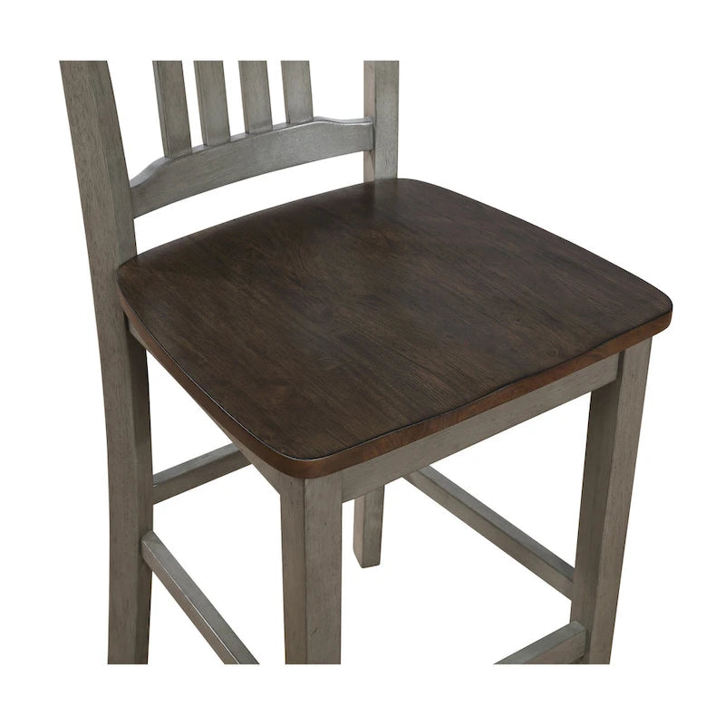 Ensemble de salle à manger 5 pièces Gray Barn Simmons blanc antique et marron
