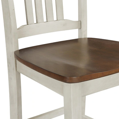 Ensemble de salle à manger 5 pièces Gray Barn Simmons blanc antique et marron