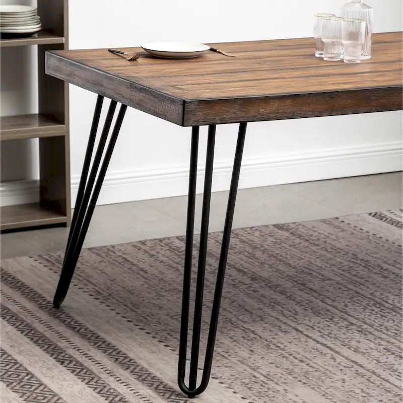 Ensemble de salle à manger industriel 7 pièces Aryven de Roundhill Furniture