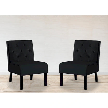Ensemble de 2 fauteuils d'appoint US Pride Nixon en velours capitonné