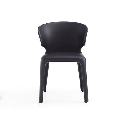 Chaise de salle à manger Conrad en similicuir crème (lot de 2)