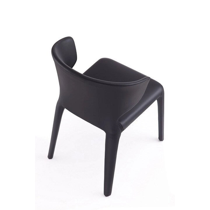 Chaise de salle à manger Conrad en similicuir crème (lot de 2)
