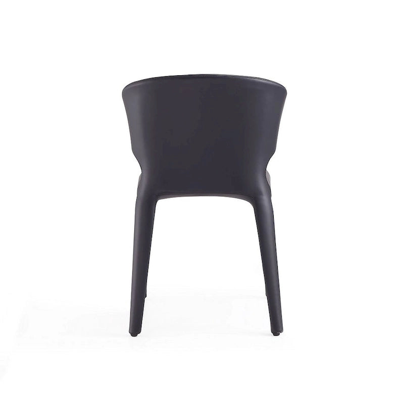 Chaise de salle à manger Conrad en similicuir crème (lot de 2)