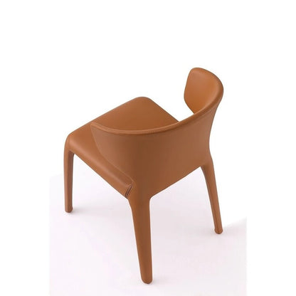 Chaise de salle à manger Conrad en similicuir crème (lot de 2)