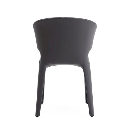 Chaise de salle à manger Conrad en similicuir crème (lot de 2)