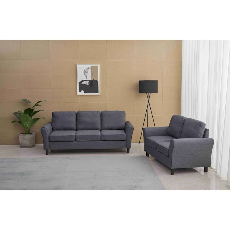 Ensemble canapé et causeuse 2 pièces pour salon